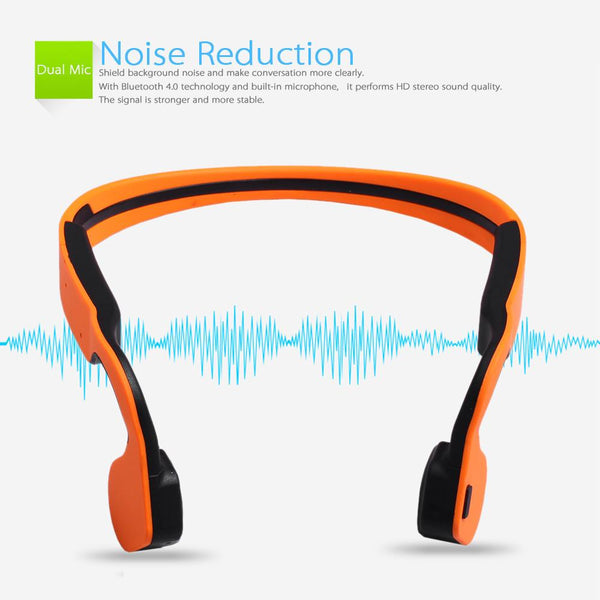 New Bone Conduction Wireless Bluetooth Stereo Headset Bluetooth Neck-Strap Hands-Free Earphone