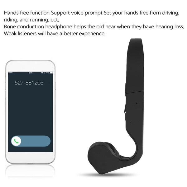 New Bone Conduction Wireless Bluetooth Stereo Headset Bluetooth Neck-Strap Hands-Free Earphone