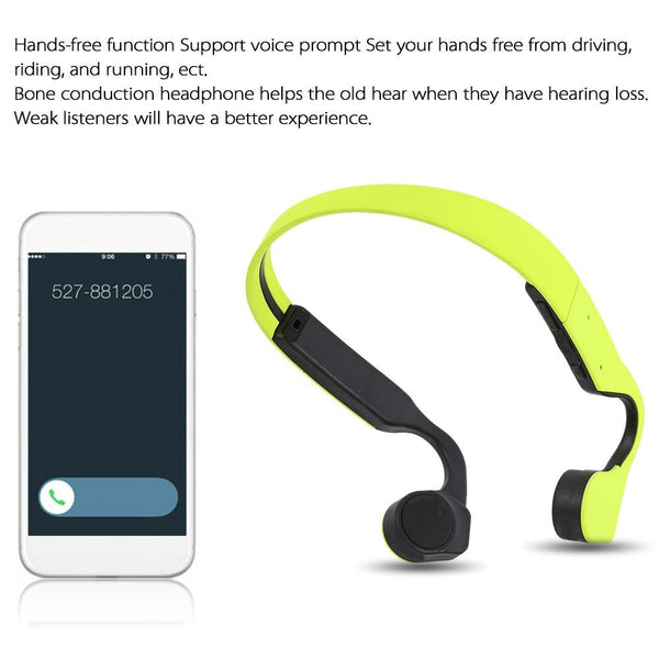 New Bone Conduction Wireless Bluetooth Stereo Headset Bluetooth Neck-Strap Hands-Free Earphone