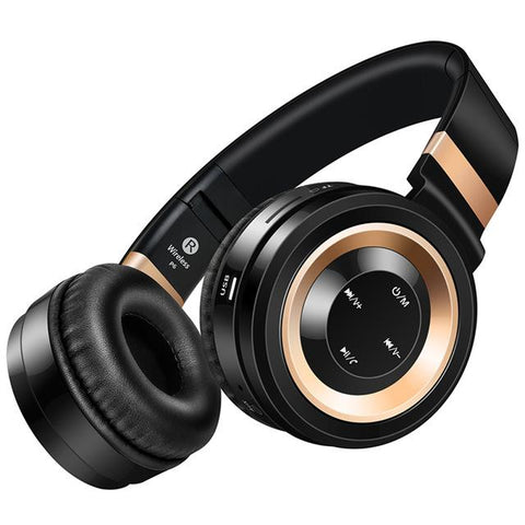 New Studio Bluetooth Headphones Wireless with Microphone Support TF Card FM Radio Stereo Headset