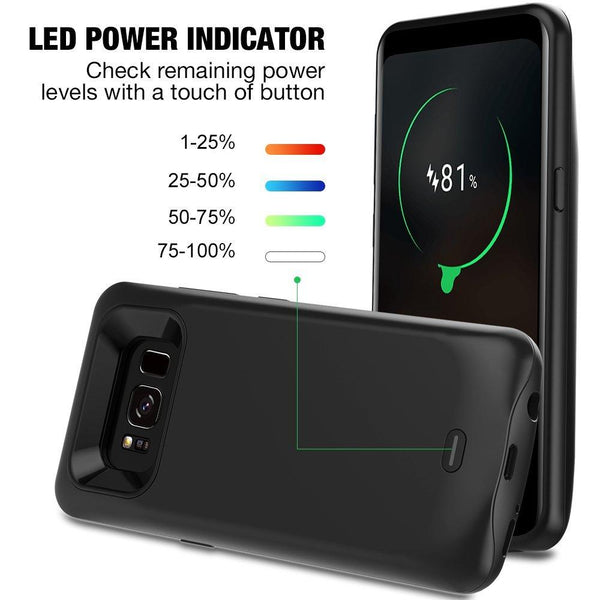 New 5000mAh Rechargeable Charging Power Bank Cover External Battery Case for Samsung S8 S8 Plus