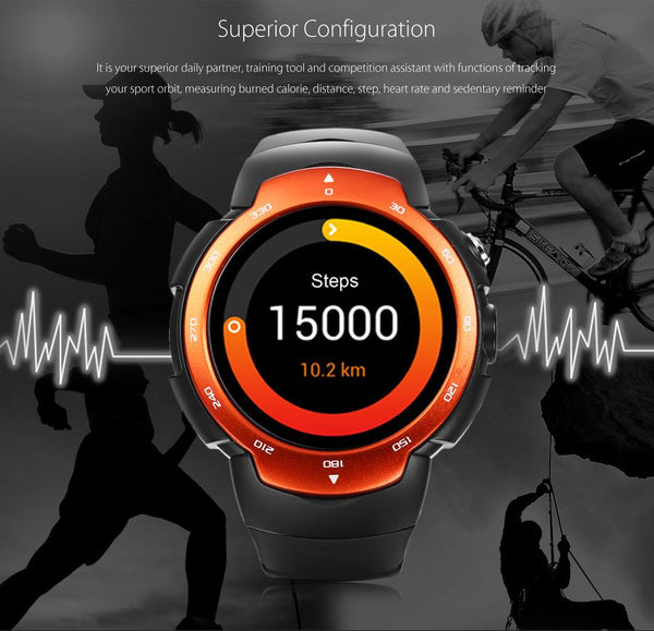 New Intelligent Sports Smart Watch Phone 3G Android 5.1 Camera Waterproof with Email GPS Heart Rate Monitor