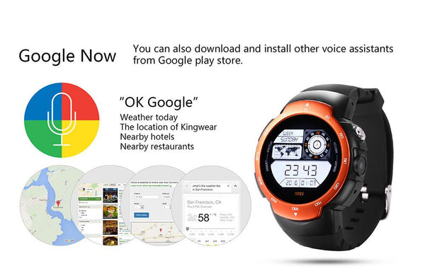 New Intelligent Sports Smart Watch Phone 3G Android 5.1 Camera Waterproof with Email GPS Heart Rate Monitor