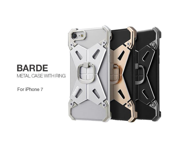 New Ultra Slim Full Metal Aluminum Alloy Armor Case with Ring for Apple iPhone 7 / 7 Plus