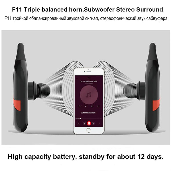 New Cordless Headphones True Wireless Bluetooth Earbuds Water-Resistant Earphones Stereo Sports Bluetooth Headset