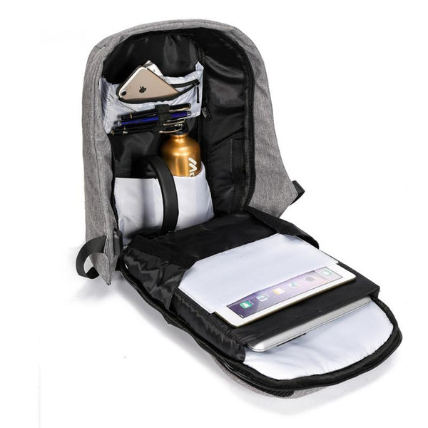 New Oxford Water-Resistant 15 Inch Laptop School Backpack Bag with Battery Slot for USB Charging