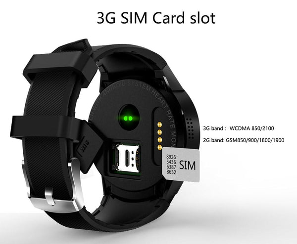 New Business 3G Android Smart Watch with WIFI GPS Bluethooth Sim Card Support Heart Rate Monitor
