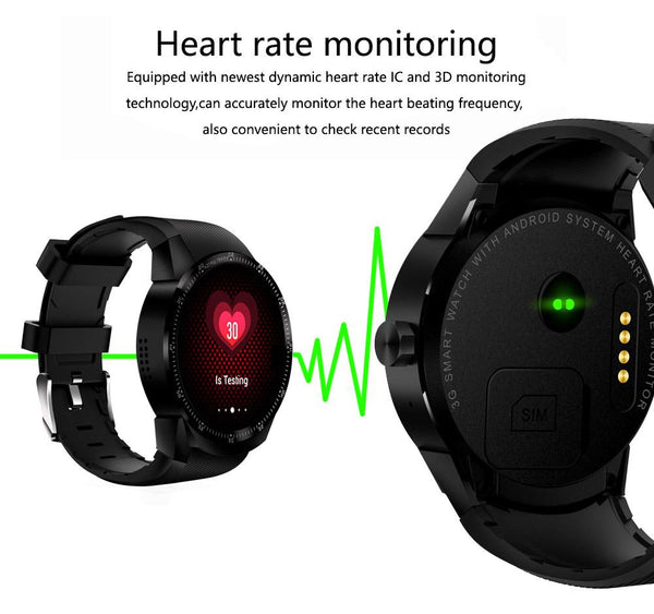 New Business 3G Android Smart Watch with WIFI GPS Bluethooth Sim Card Support Heart Rate Monitor