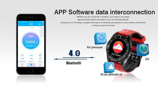 New Smart Watch Phone GPS Heart Rate Monitor Pedometer Blood Press Pedometer Stopwatch for Android IOS