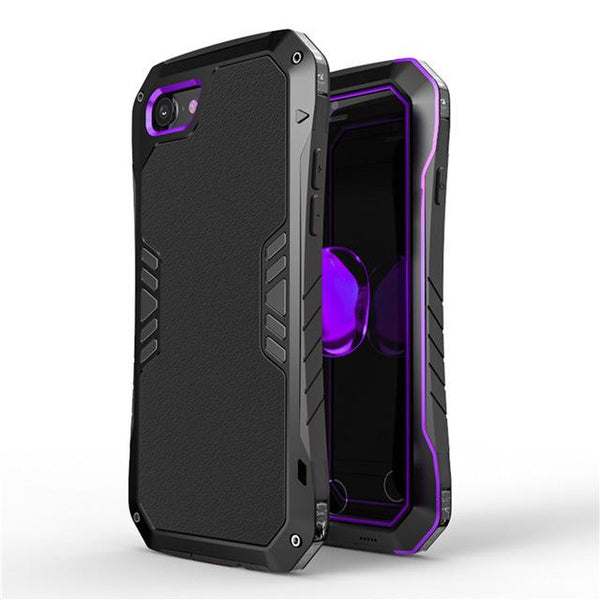 New Luxury Cavalier Aluminum Armour Metal Cases with Anti-Knock Back Cover for iPhone 7 / 7 Plus