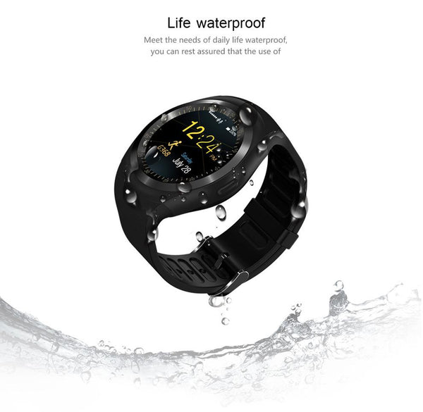 New Simplistic Round Business Smart Watch Support Nano SIM &TF Card with Whatsapp & Facebook for IOS Android