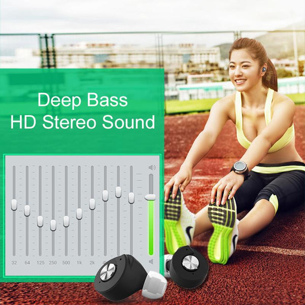 New Mini Leisure Twins Bluetooth Handsfree Earphone TWS Headset with Power Bank for Smartphone Android IOS