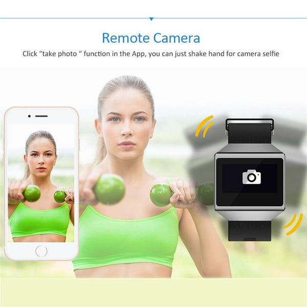 New Luxury Intelligent Heart Rate Blood Pressure Smart Watch Bracelet with Pedometer Call Reminder