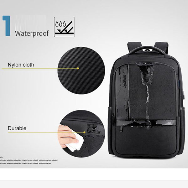 New Urban Traveler's External USB Charge 15.6 inch Notebook Laptop Unisex City Backpack