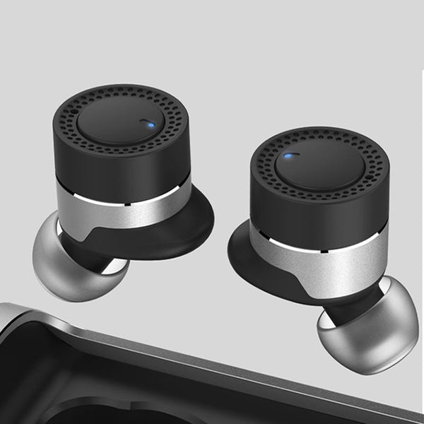 New Dual Dynamic Luxury Mini Wireless Bluetooth Sports Earphone In-Ear Earbuds with Charging Box & Active Noise Cancelling