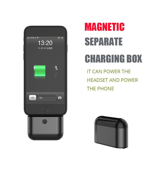 New Mini Wireless Bluetooth Headset TWS Earphones with Microphone Separate Charging Box