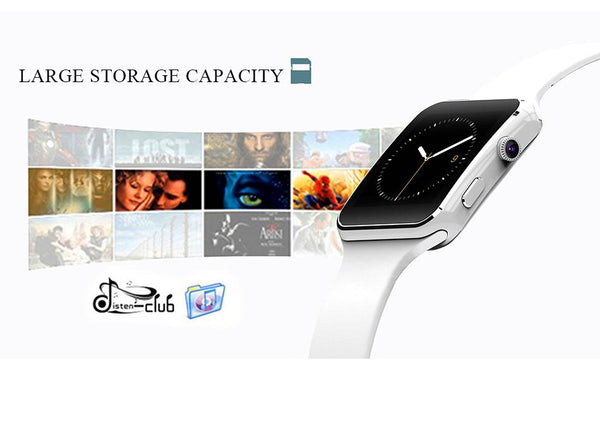 New Stylish Bluetooth Sports Smart Watch with Passometer Camera for Androids