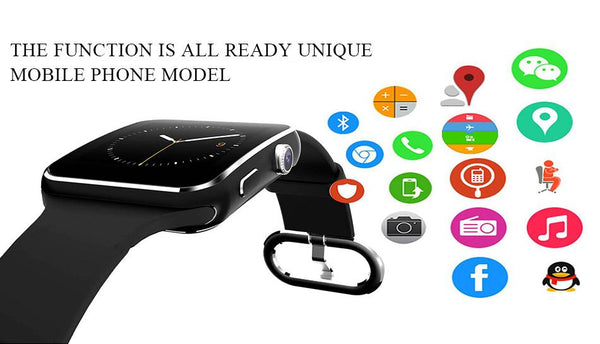 New Stylish Bluetooth Sports Smart Watch with Passometer Camera for Androids