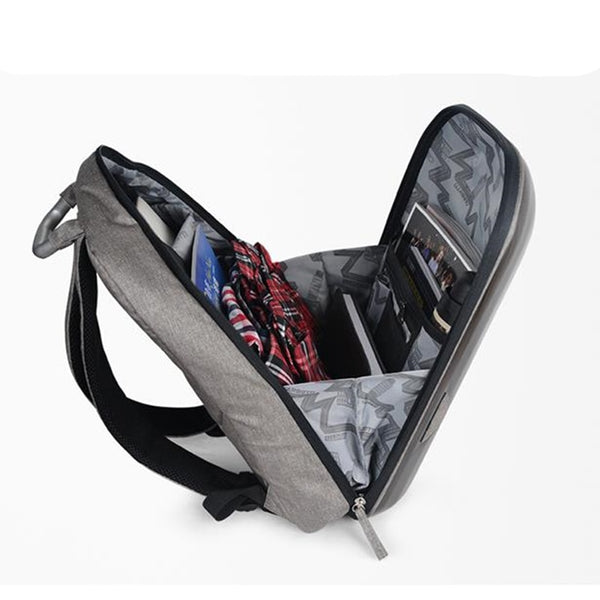 New Hard Shell Water-Repellent USB Charging Laptop Computer Outdoor Travel Backpack