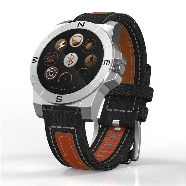 New Hiker's Sport Bluetooth Water-Resistant Smart Watch with Compass Heart Rate Monitor Fitness Tracker for Android IOS