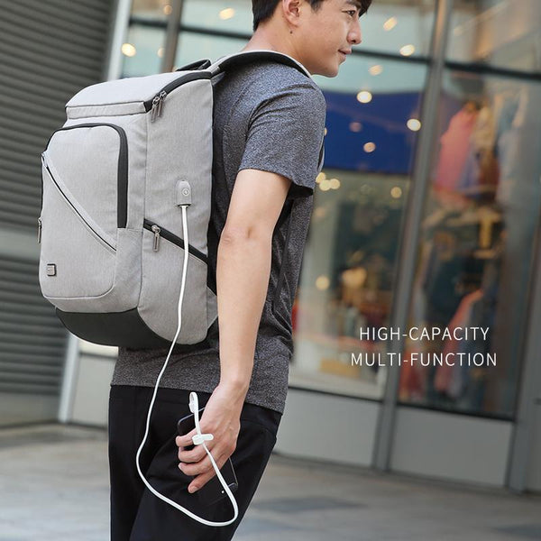 New Design Light USB Recharging Business Fit  Backpack for 15.6 inches Laptop Short Distance Travel Bag