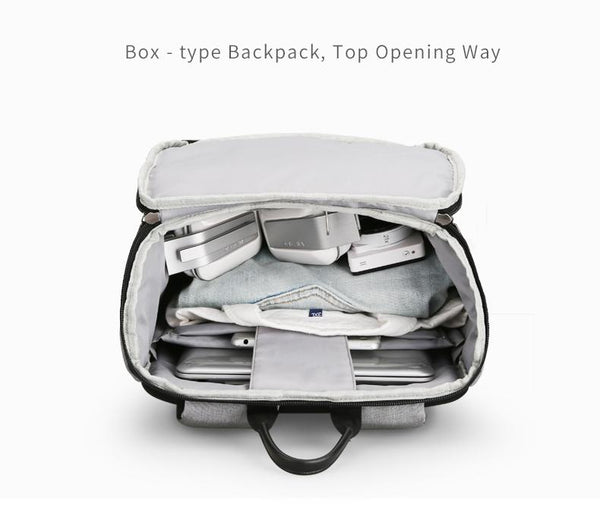 New Design Light USB Recharging Business Fit  Backpack for 15.6 inches Laptop Short Distance Travel Bag