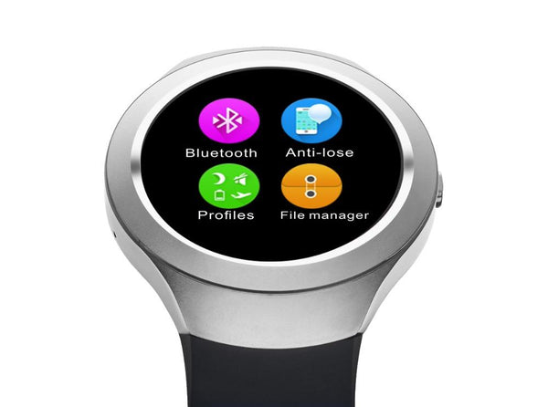 New IPS Round Screen Bluetooth Anti-Lost Android Sport Smart Watch Clock Support SIM Card TF card