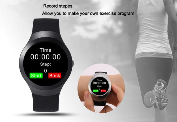 New IPS Round Screen Bluetooth Anti-Lost Android Sport Smart Watch Clock Support SIM Card TF card