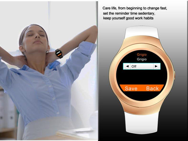 New IPS Round Screen Bluetooth Anti-Lost Android Sport Smart Watch Clock Support SIM Card TF card