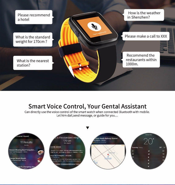 New Bluetooth Sports Smartwatch Heart Rate Blood Pressure Monitor Smart Band for Android IOS