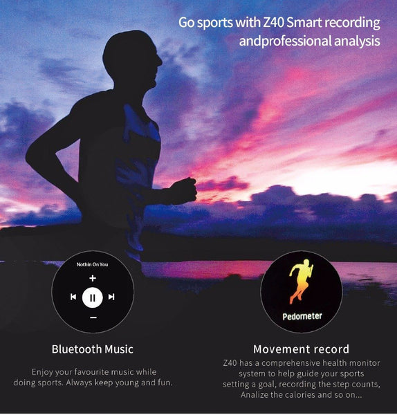New Bluetooth Sports Smartwatch Heart Rate Blood Pressure Monitor Smart Band for Android IOS