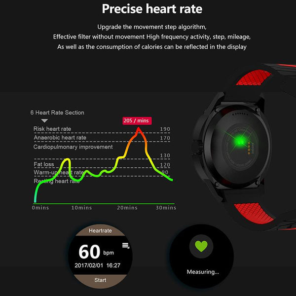 New Sports Bluetooth Smart Watch with Remote Camera Control Pedometer Sports Fitness Heart Rate Tracker