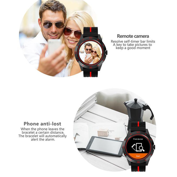 New Sports Bluetooth Smart Watch with Remote Camera Control Pedometer Sports Fitness Heart Rate Tracker