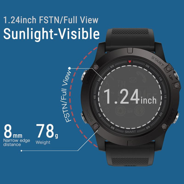 New Outdoor Rugged Smartwatch with Professional Waterproof Smart Watch for IOS and Android