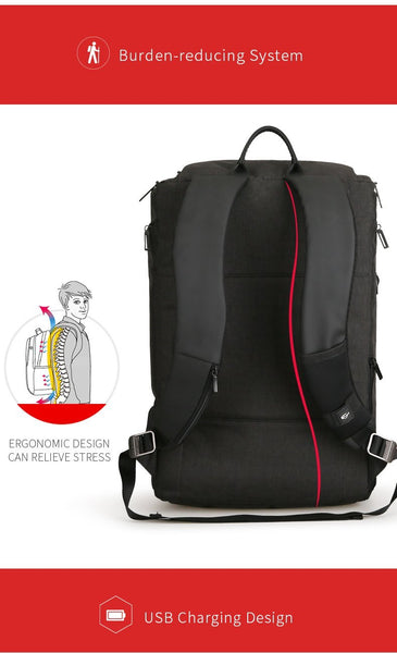New High Capacity USB Recharging Backpack 180 Degree Travel Bag Fit for 17.3 Inches Laptop New Design Bag