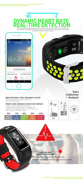 New GPS Sports Smart Band Heart Rate Sleep Monitor Smart Wristband IP68 Waterproof Call SMS Display Smart Bracelet