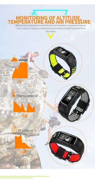 New GPS Sports Smart Band Heart Rate Sleep Monitor Smart Wristband IP68 Waterproof Call SMS Display Smart Bracelet