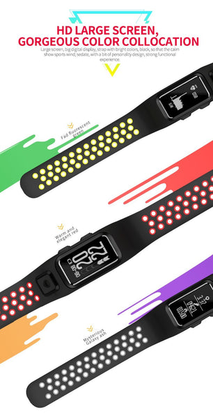 New GPS Sports Smart Band Heart Rate Sleep Monitor Smart Wristband IP68 Waterproof Call SMS Display Smart Bracelet