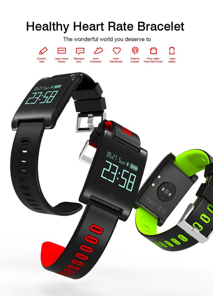 New Heart Rate Smart Watch With Blood Pressure Monitor Fitness Tracker Smartwatch IP67 Waterproof for Apple Android Windows