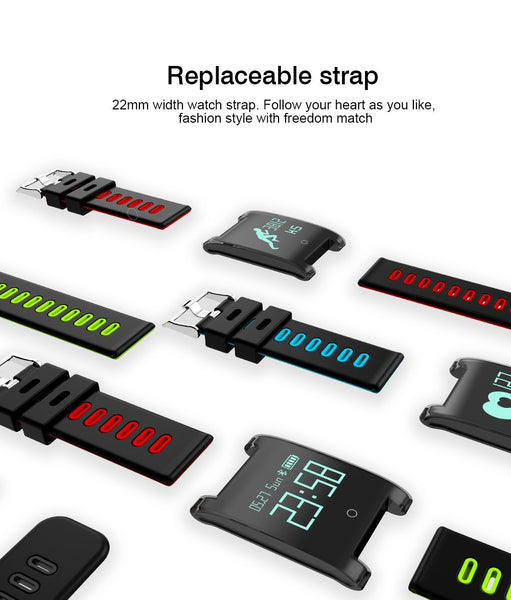 New Heart Rate Smart Watch With Blood Pressure Monitor Fitness Tracker Smartwatch IP67 Waterproof for Apple Android Windows