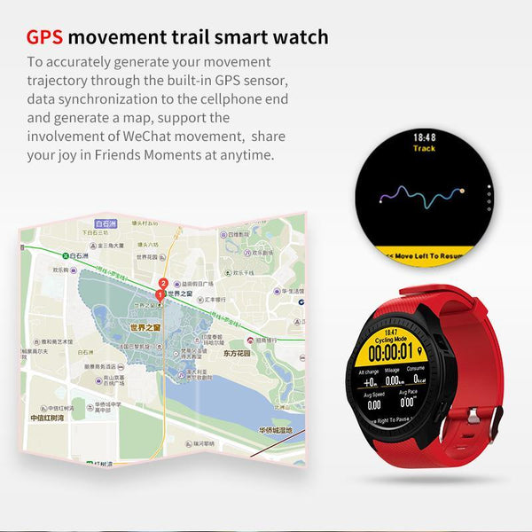 New Pro GPS Sports Smart Watch Bluetooth Smart Band with Heart Rate Monitor Music Player for Android iOS