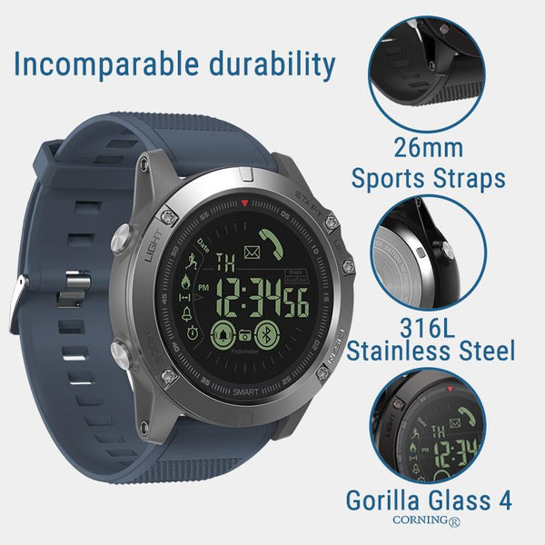 New Outdoor Rugged Smartwatch with Professional Waterproof Smart Watch for IOS and Android