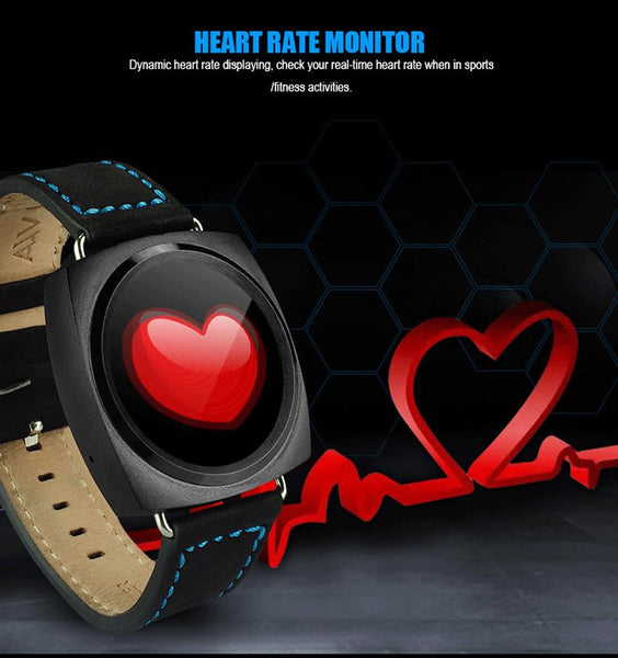 New Gesture Motion Bluetooth Heart Rate Monitor Smart Watch 128MB RAM 64MB ROM with Speaker Microphone