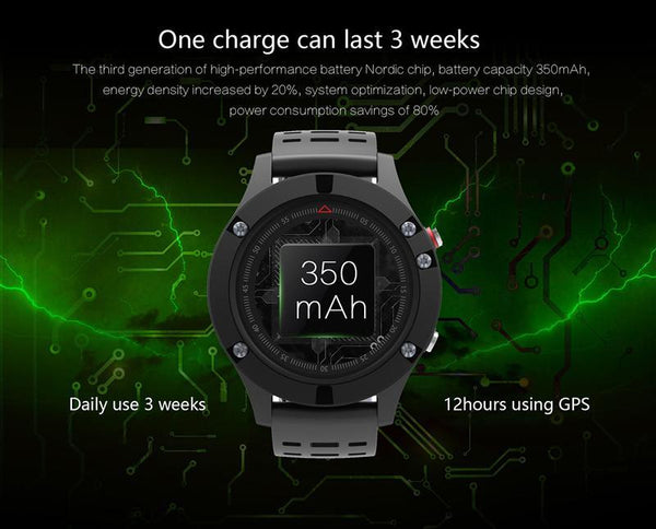New OLED Real-time Heart Rate Sleep Monitor GPS Multi-Sport Mode Outdoor Altimeter Bluetooth Smart Watch IOS Android