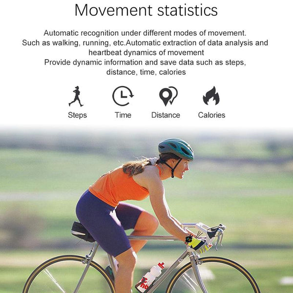 New Intelligent Color Screen Smart Band IP68 Waterproof Heart Rate Blood Pressure Oxygen Monitoring Bracelet