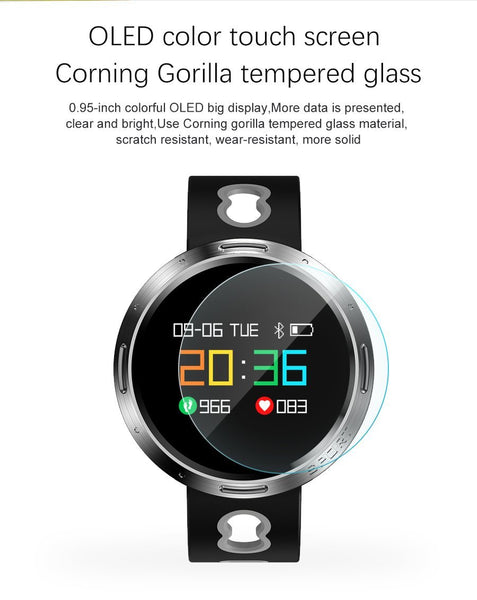 New Intelligent Color Screen Smart Band IP68 Waterproof Heart Rate Blood Pressure Oxygen Monitoring Bracelet