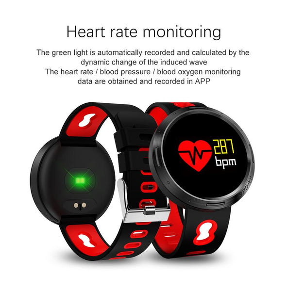 New Intelligent Color Screen Smart Band IP68 Waterproof Heart Rate Blood Pressure Oxygen Monitoring Bracelet