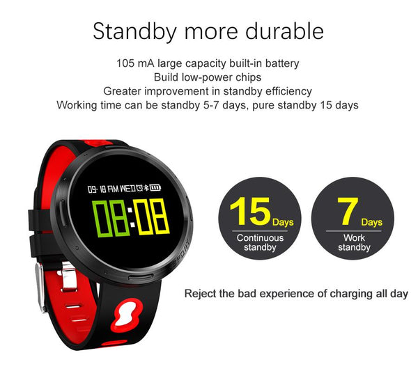 New Intelligent Color Screen Smart Band IP68 Waterproof Heart Rate Blood Pressure Oxygen Monitoring Bracelet