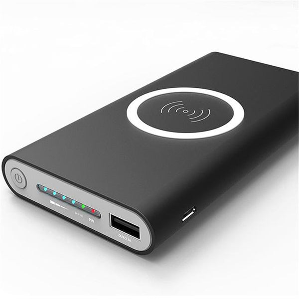 New Model Qi Wireless Charger Fast Charge Power Bank External Battery 10000mah For Samsung Galaxy & iPhone Series