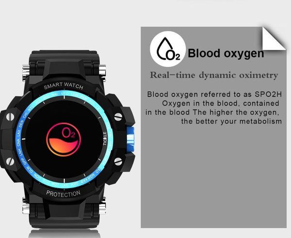 New IP67 Waterproof Long Standby Smart Watch Heart Rate Blood Pressure Outdoor Men Sport Smartwatch